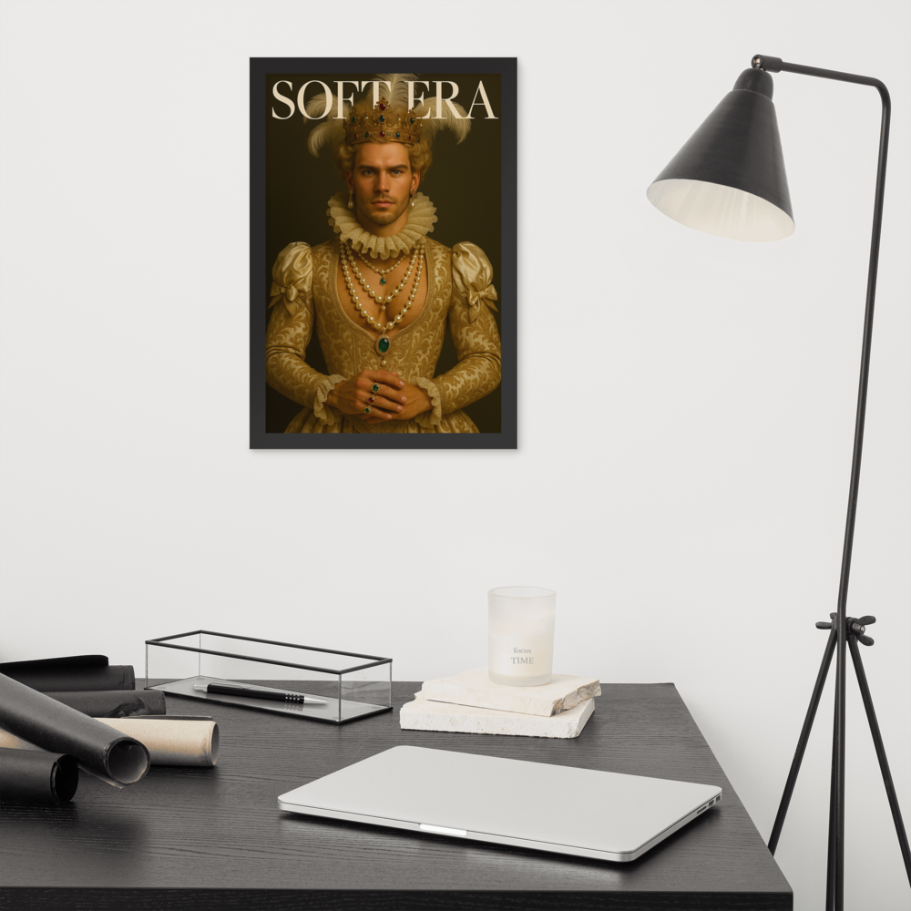 Framed photo paper poster