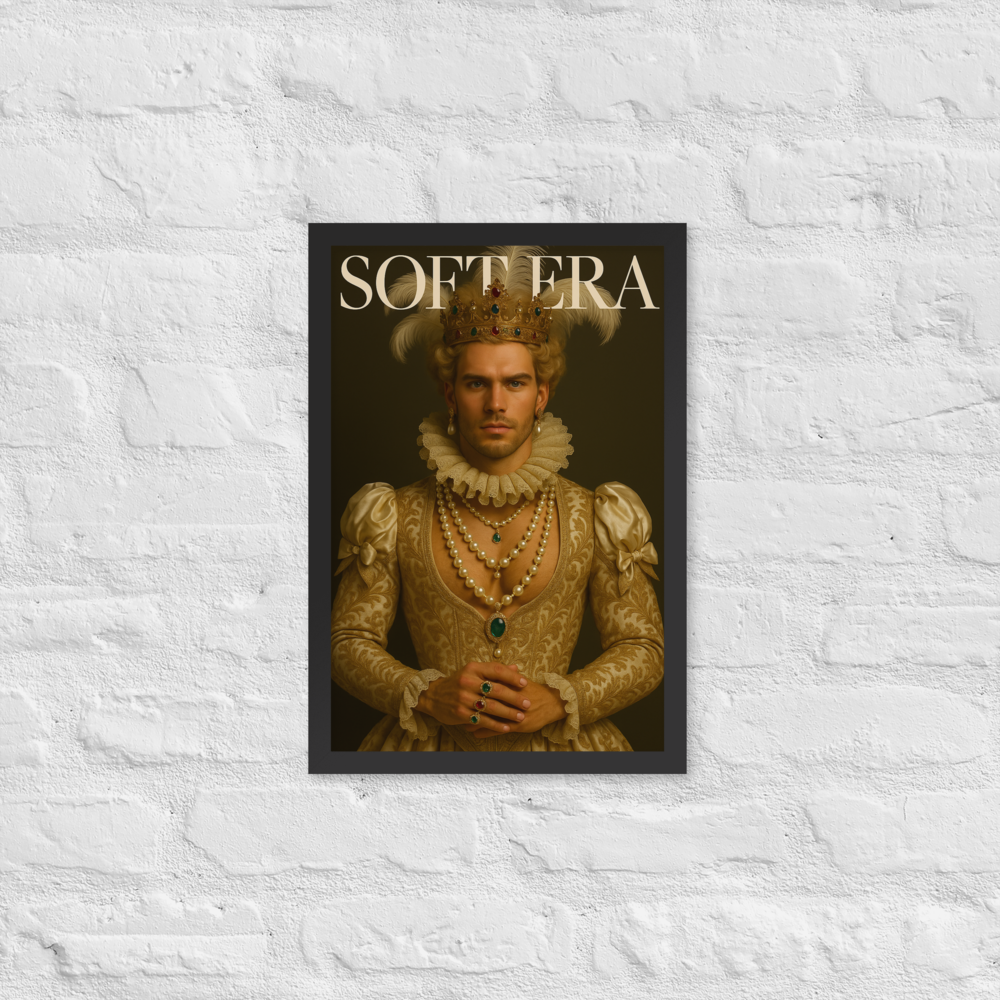 Framed photo paper poster