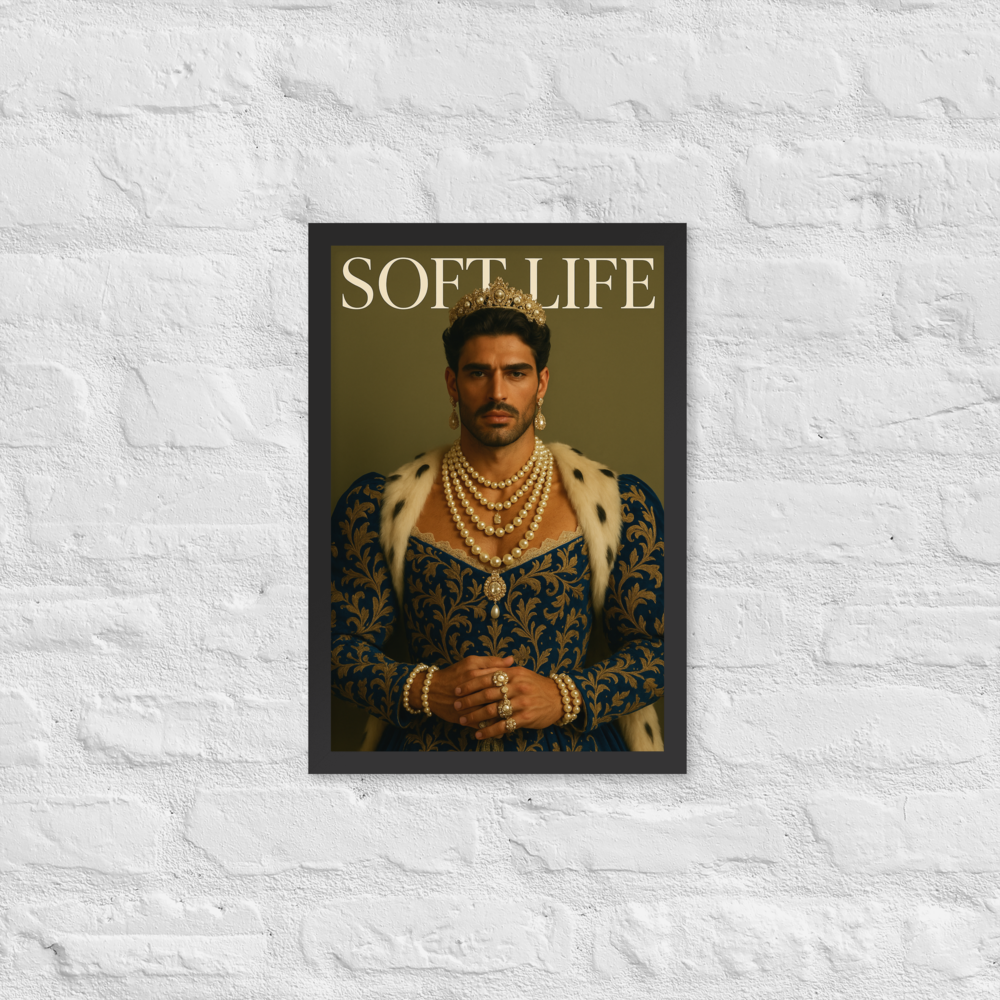 Framed photo paper poster