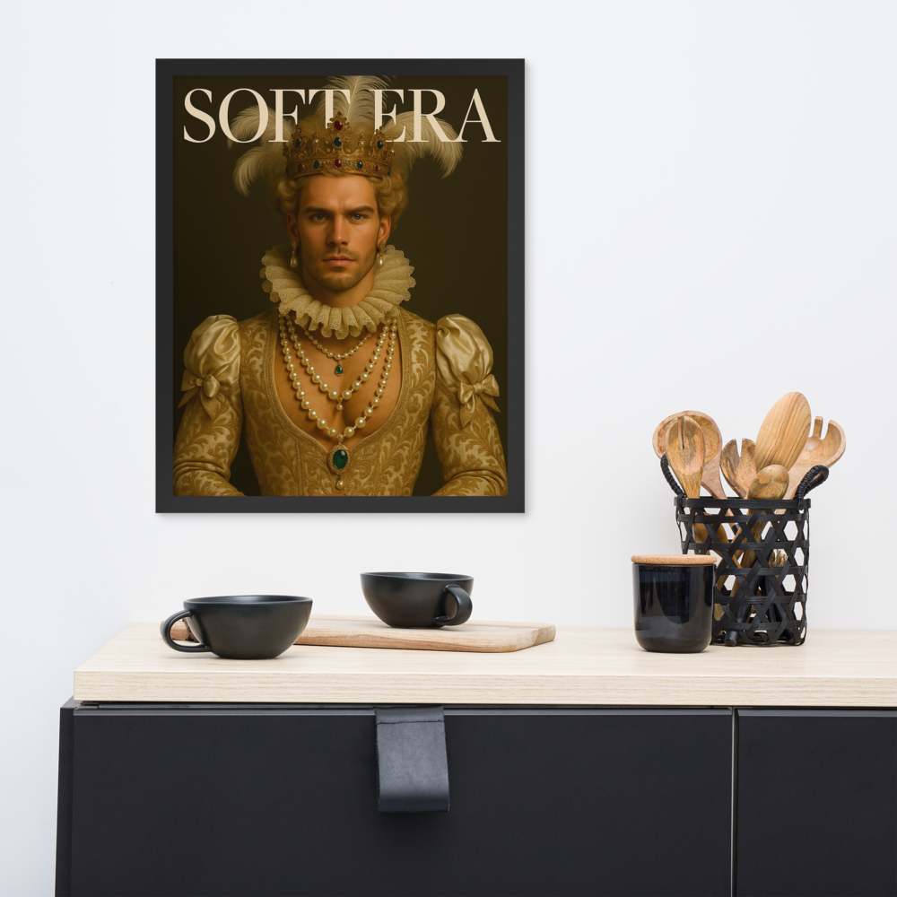 Framed photo paper poster