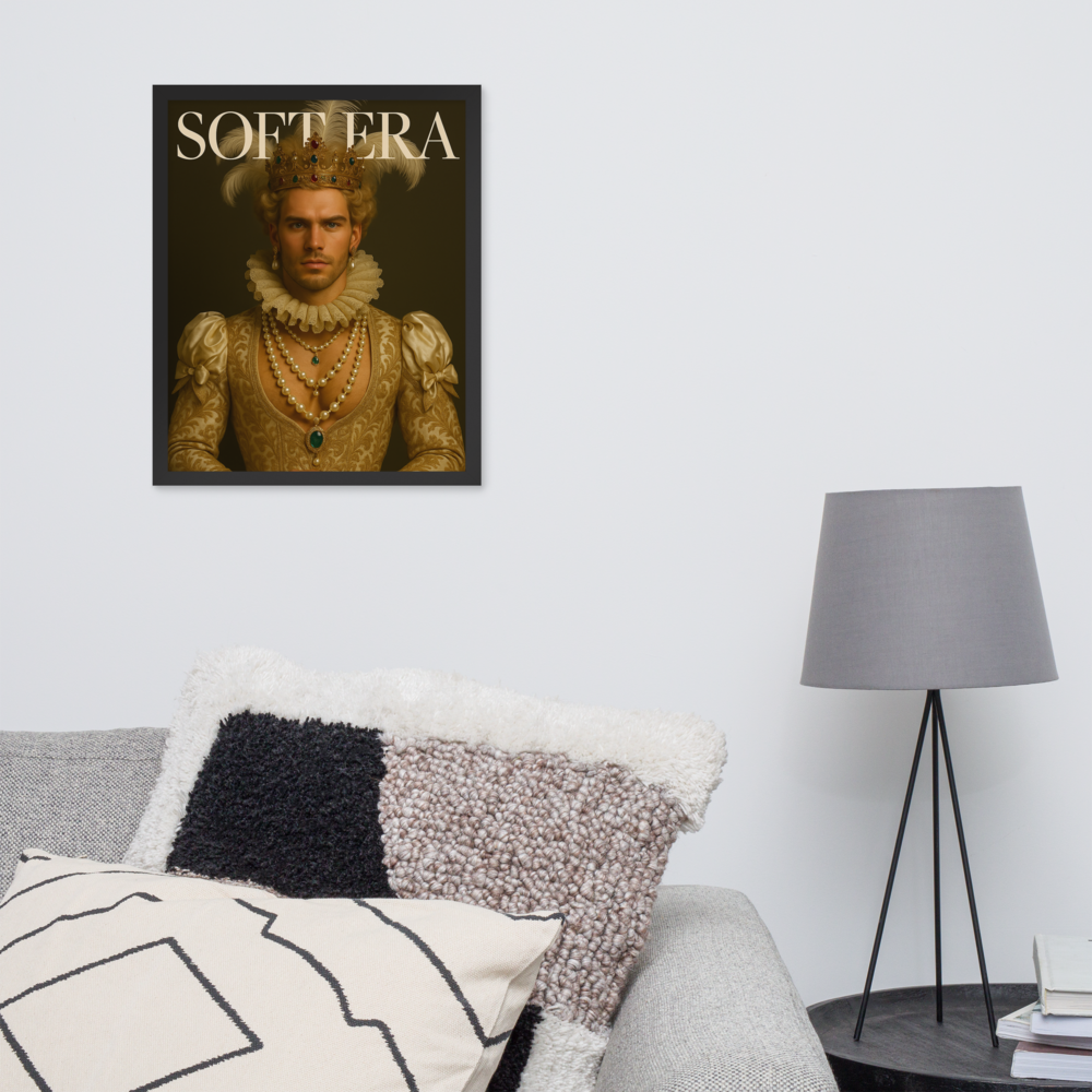 Framed photo paper poster