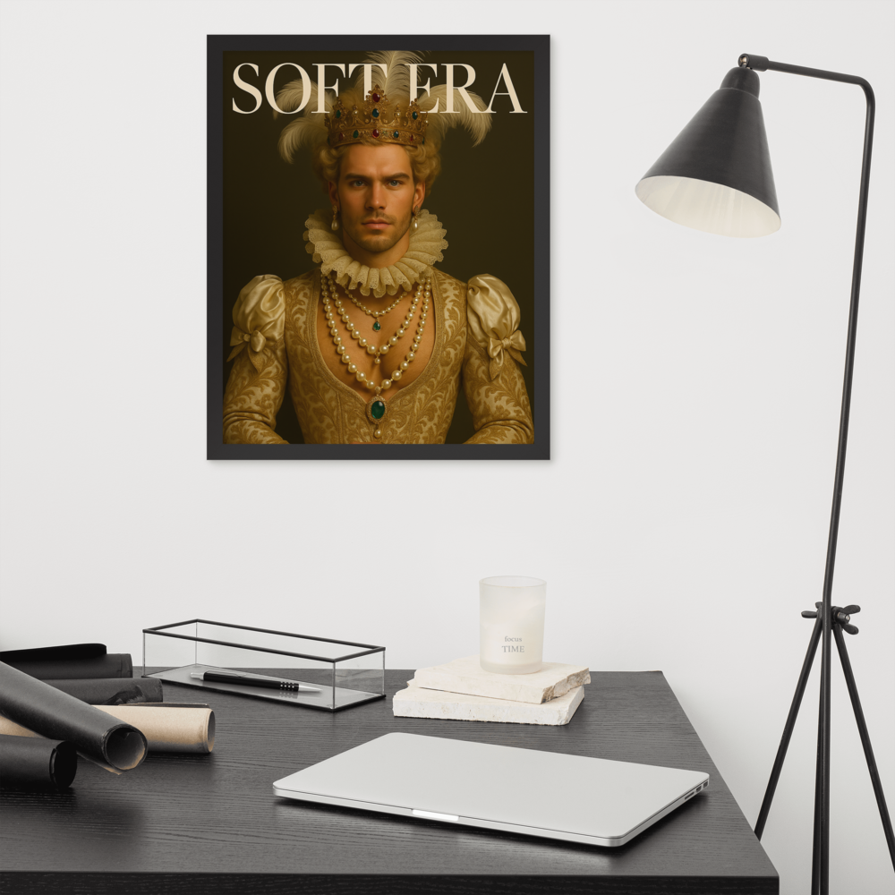 Framed photo paper poster