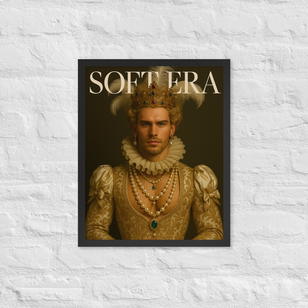 Framed photo paper poster