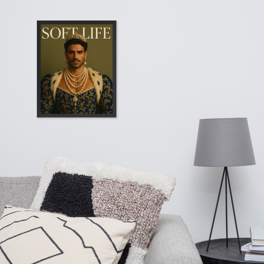 Framed photo paper poster