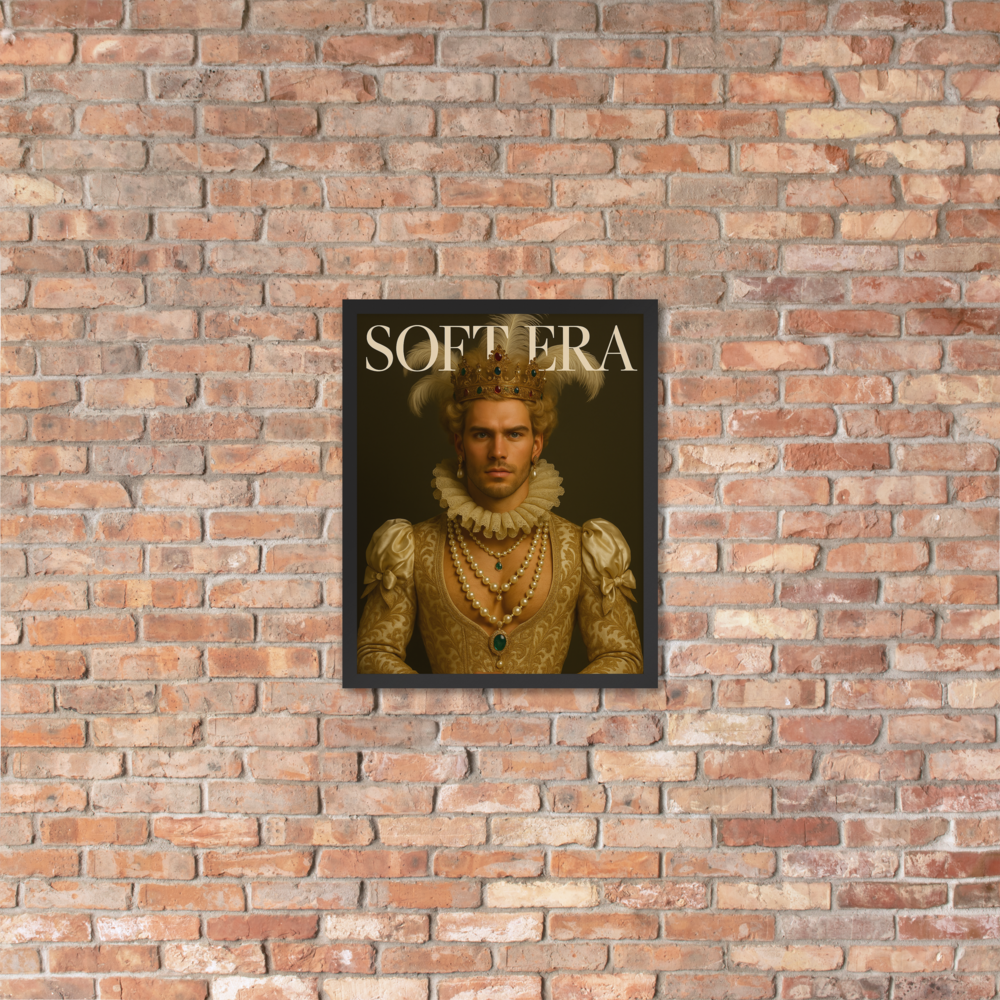 Framed photo paper poster