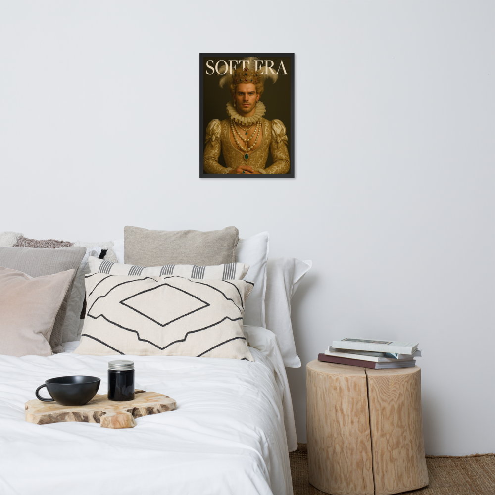 Framed photo paper poster