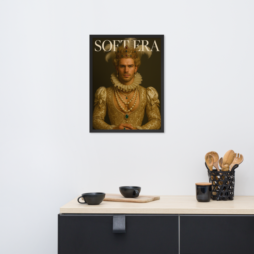 Framed photo paper poster
