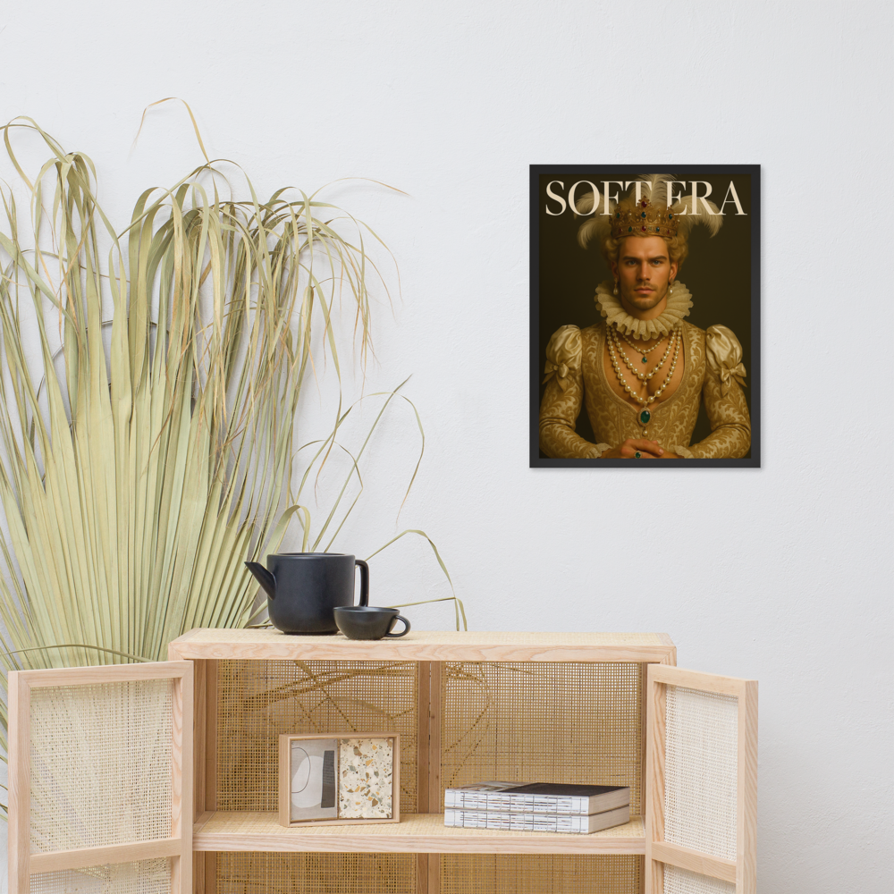 Framed photo paper poster