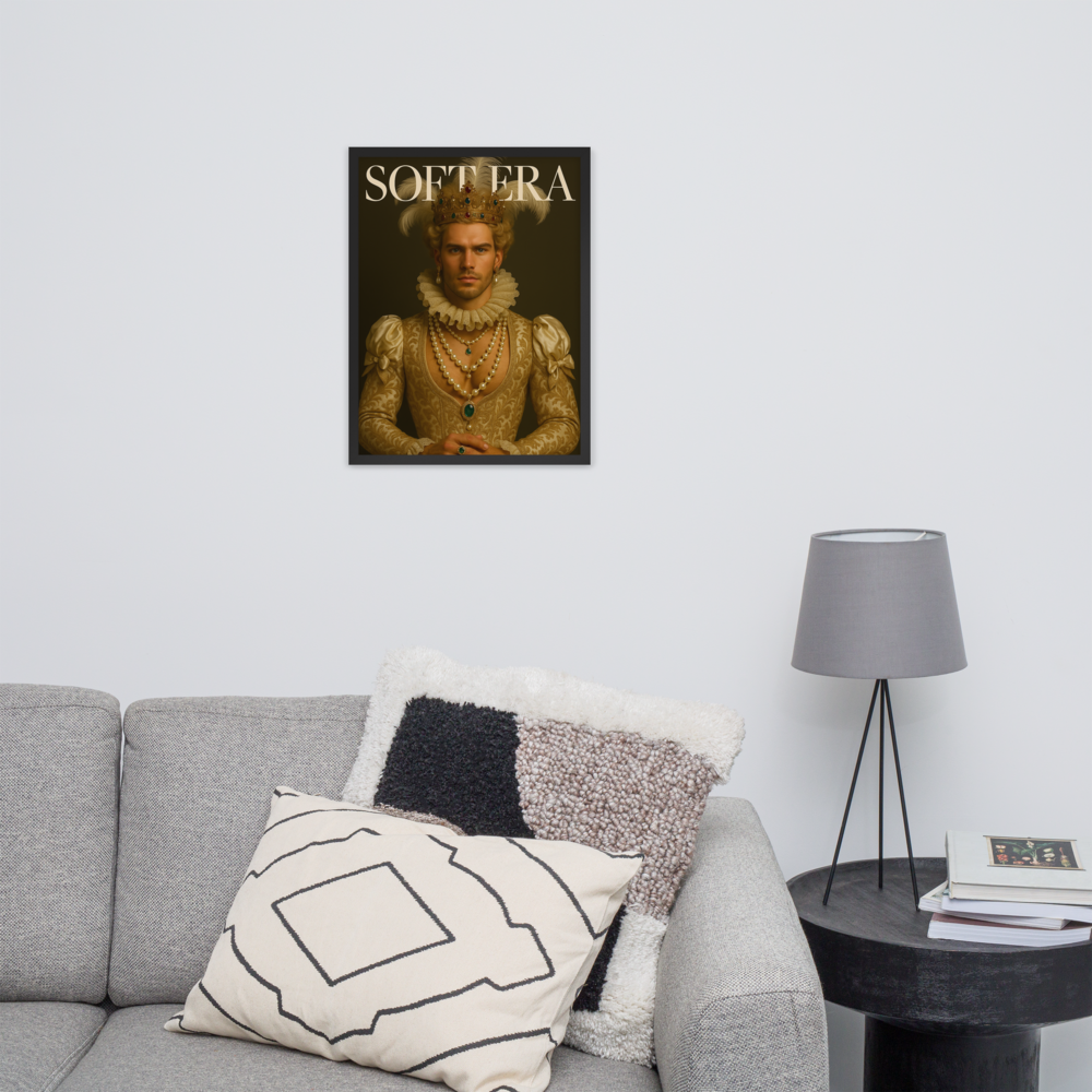 Framed photo paper poster
