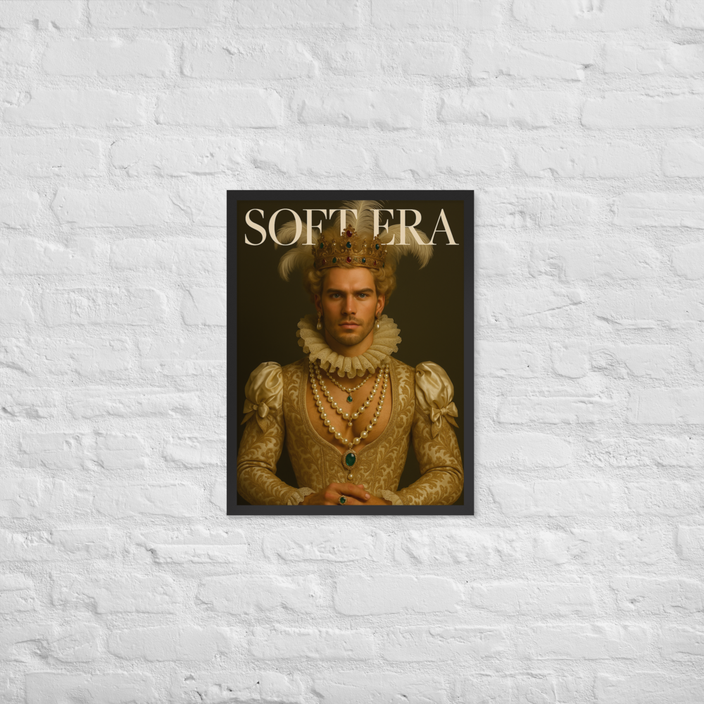 Framed photo paper poster