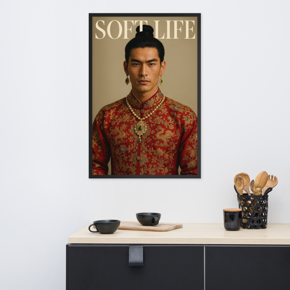 Framed photo paper poster