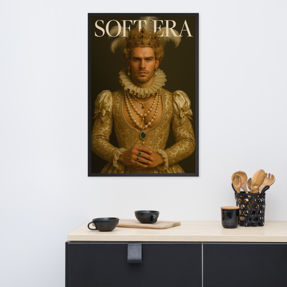 Framed photo paper poster