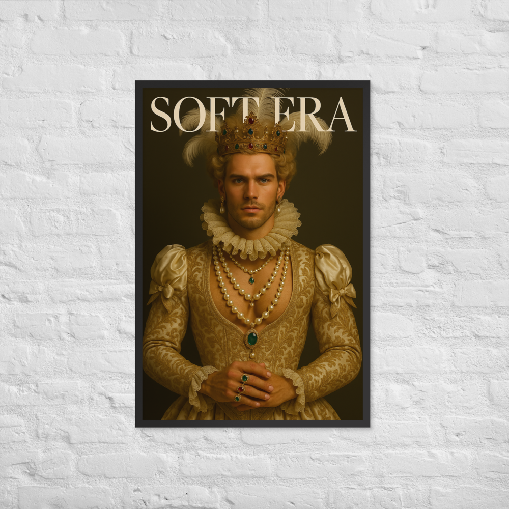 Framed photo paper poster