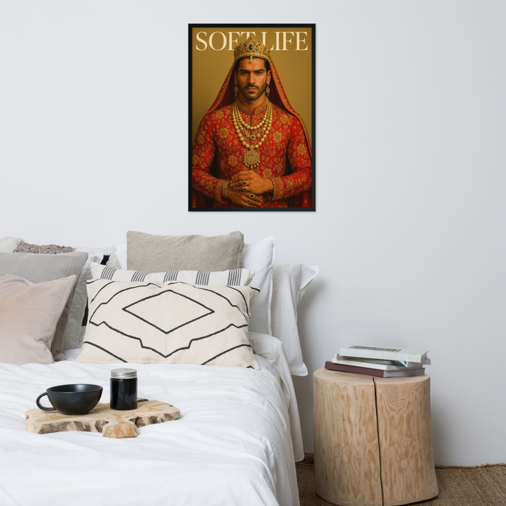 Framed photo paper poster