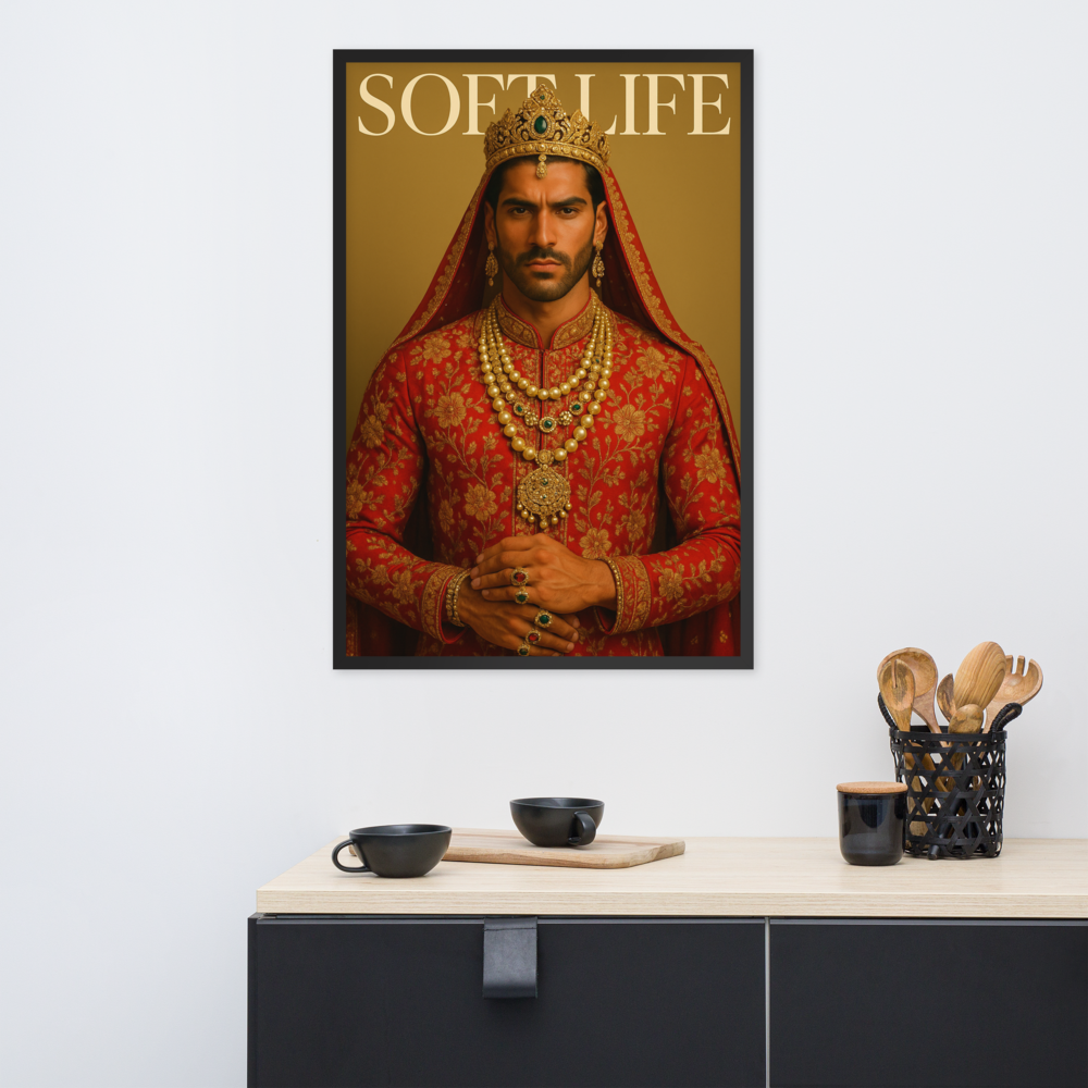 Framed photo paper poster