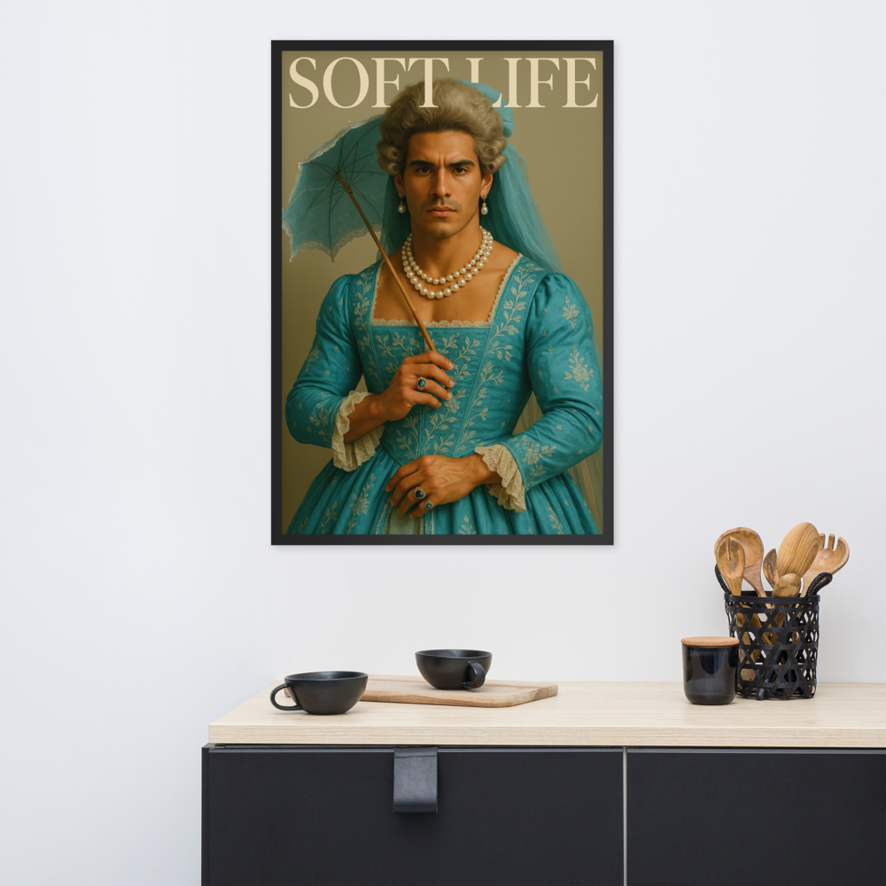 Framed photo paper poster