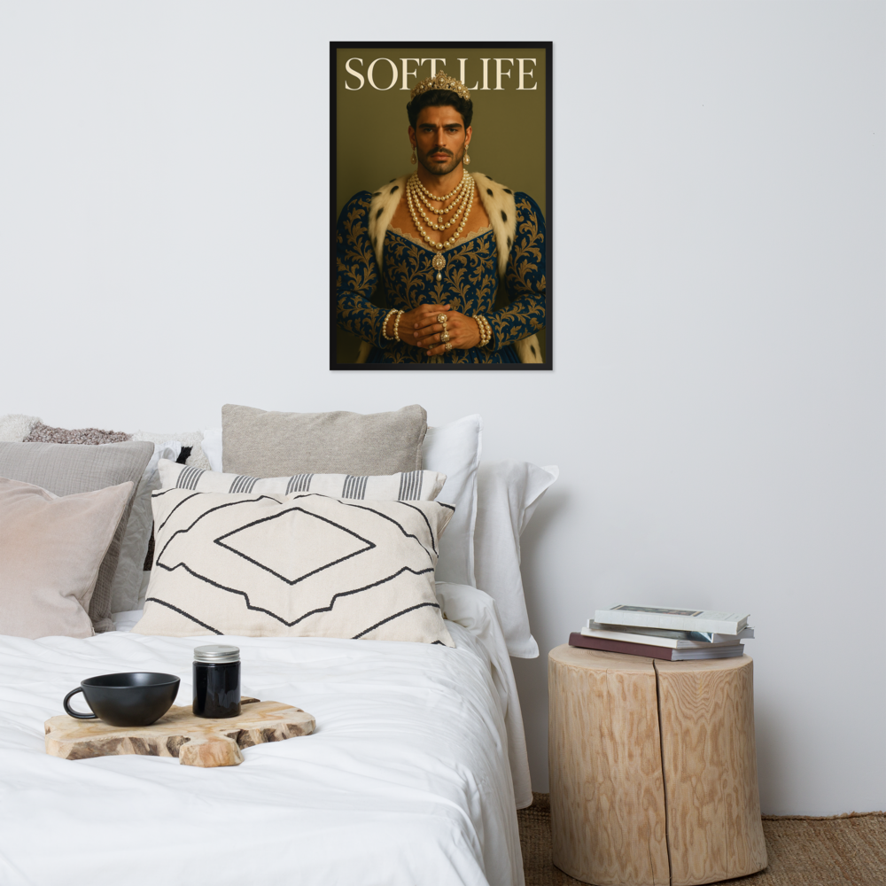 Framed photo paper poster
