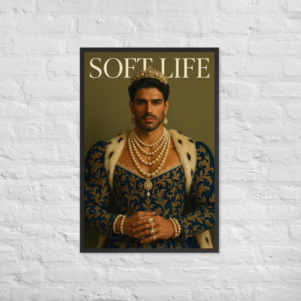 Framed photo paper poster