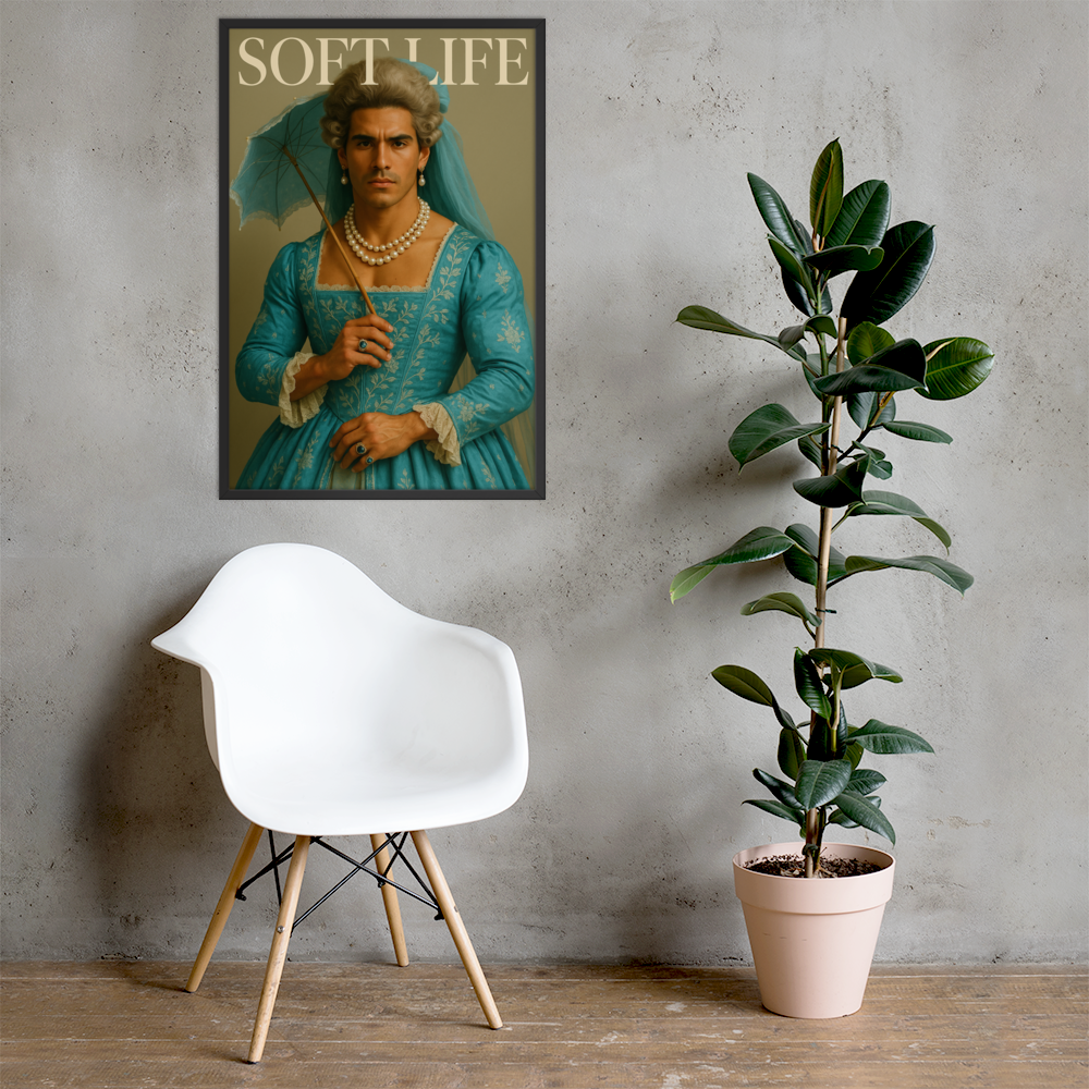Framed photo paper poster