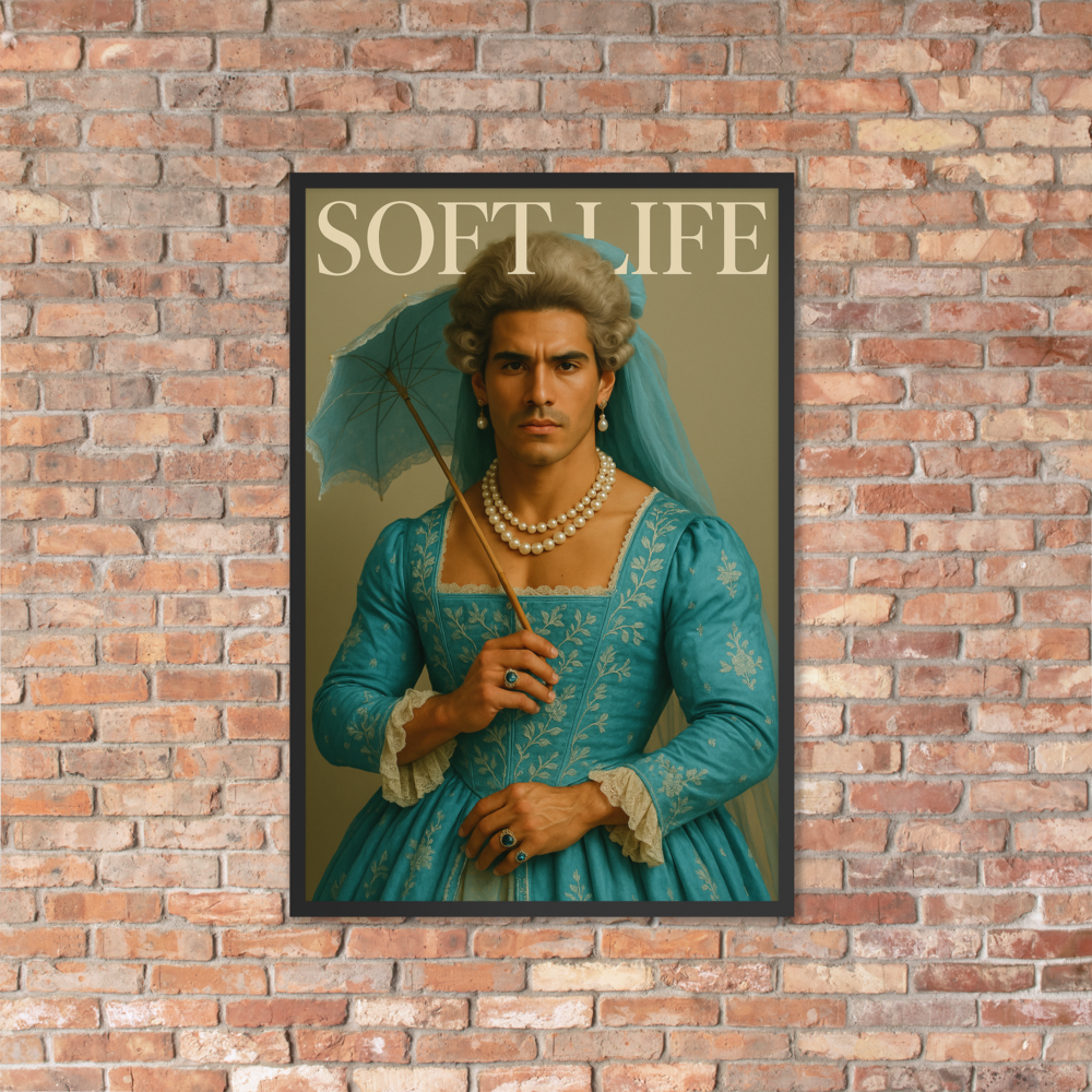 Framed photo paper poster